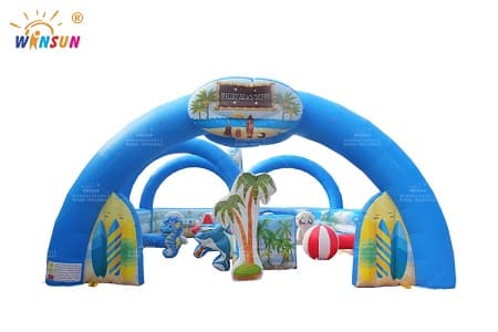 WSP-362 Malibu Beach theme Inflatable Race Track