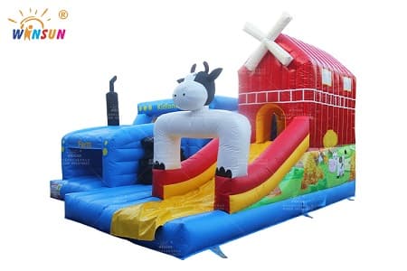 WSC-421 Inflatable Farm Funland with Truck Bouncer