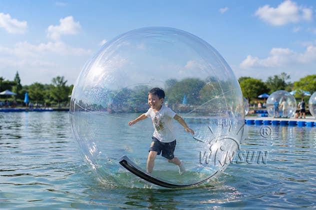walking ball on water