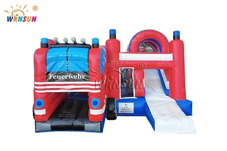 WSC-283 Inflatable Jumping Castle with fire truck theme