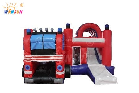 WSC-283 Inflatable Jumping Castle with fire truck theme