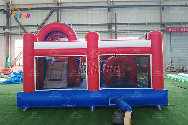 fire truck inflatable playground for kids
