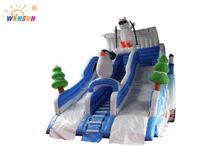 WSS-267 Ice World Inflatable Water Slide for Airtight pool