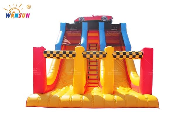 wholesale race car themed inflatable slide