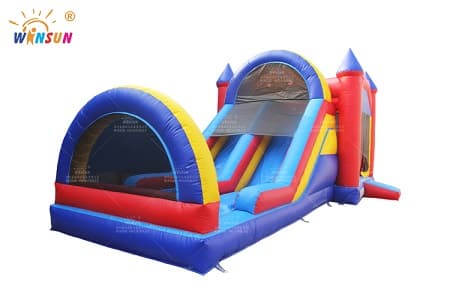 Inflatable Moonwalk dual lane Slide