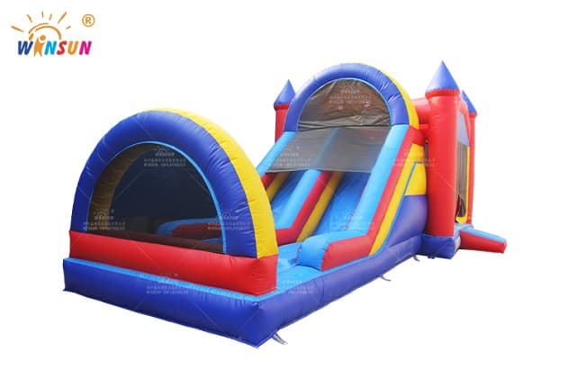 Inflatable Moonwalk dual lane Slide for sale