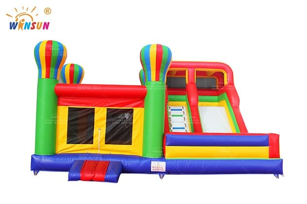 large inflatable combo jumping castle slide