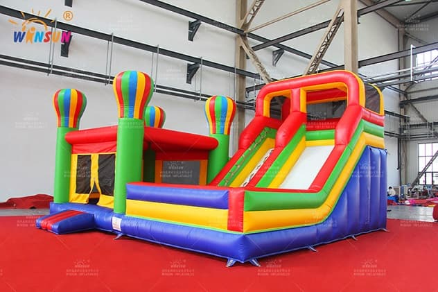 outdoor inflatable combo jumping castle slide
