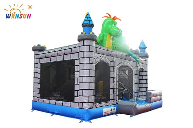 commercial inflatable jumping castle dino combo for sale