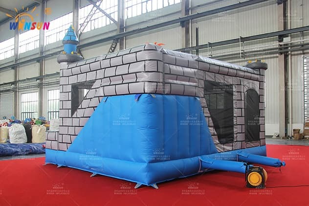 outdoor inflatable jumping castle dino combo for sale