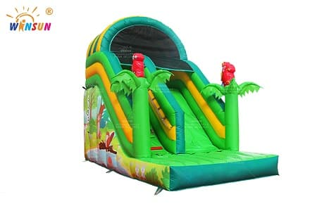 WSS-387 Inflatable Slide Jungle Animals Theme