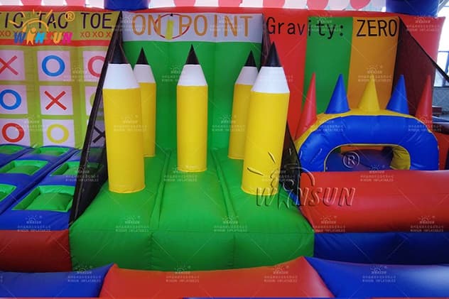 kids 4 in1 inflatable carnival games