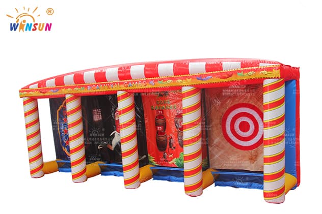 commercial 4 in1 inflatable interactive games