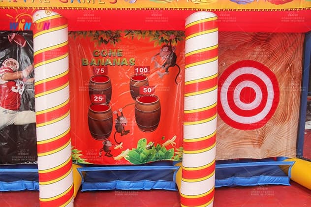 outdoor 4 in1 inflatable interactive games