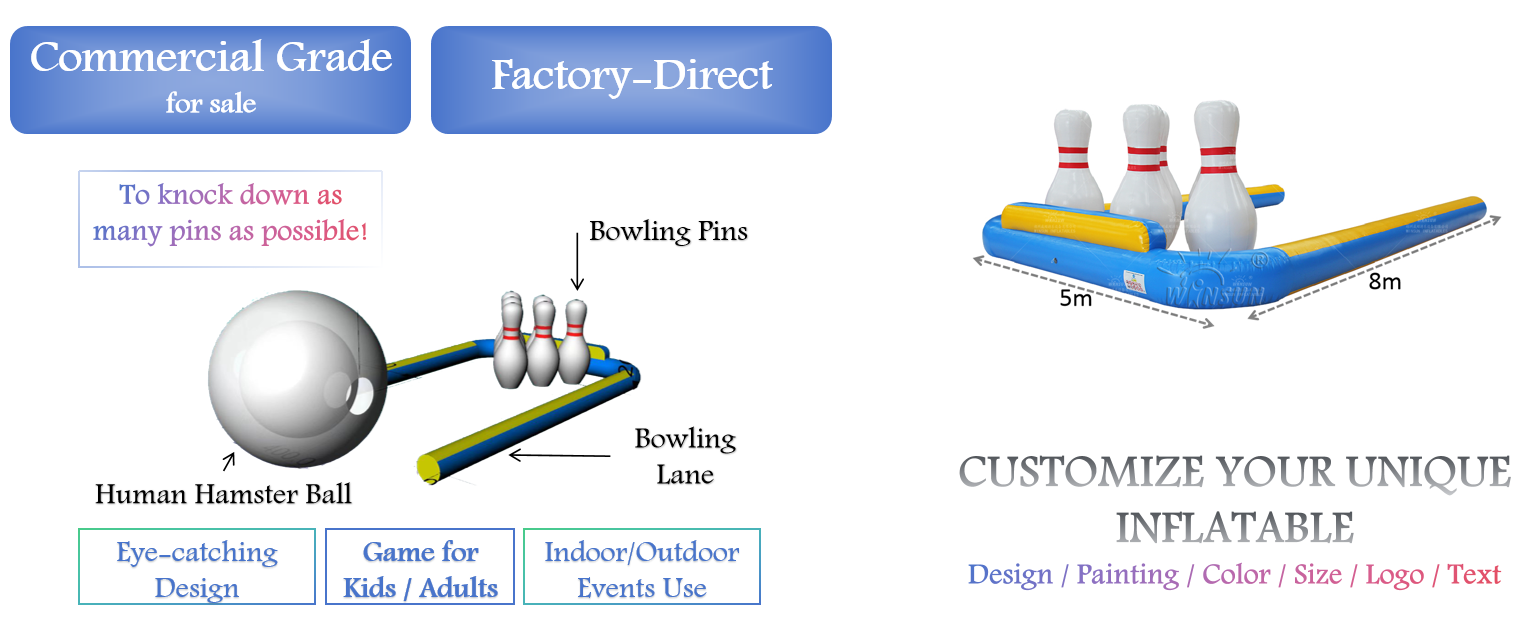 Crazy Bowling Inflatable Game