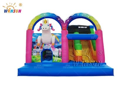 WSC-439 Custom Inflatable Jumping Castle Unicorn Theme