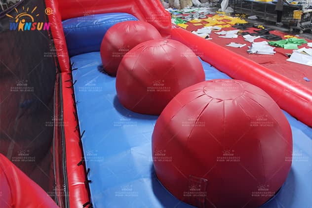 commercial custom wipeout game blow up obstacle course