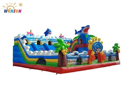 giant inflatable funland ocean world theme