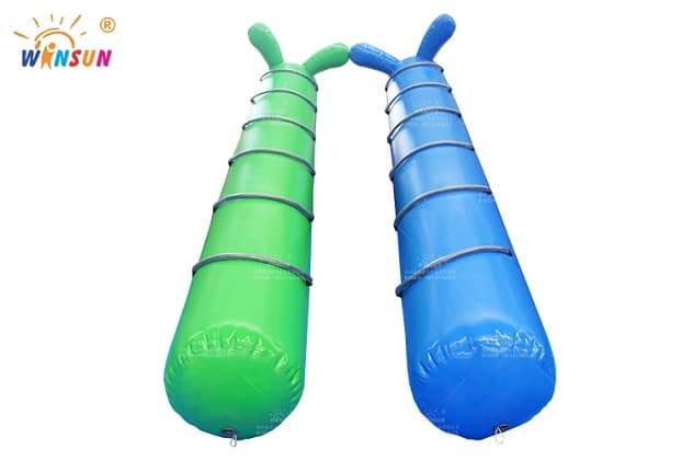 cheap inflatable jumping caterpillar racing game