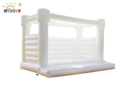 WSC-329 White Inflatable Bounce House Wedding Theme