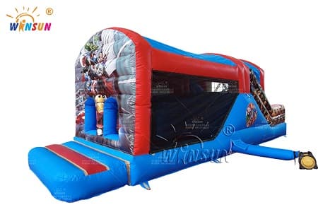 WSP-378 Custom Inflatable Obstace Course Heros Theme