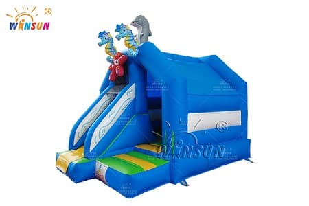 WSC-438 Inflatable Jumping Castle with Slide popular design