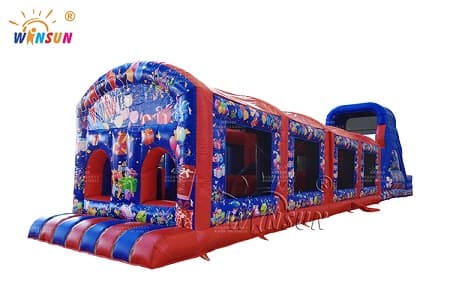 WSP-372 Inflatable Obstacle Course Sun Protection Cover Party Time