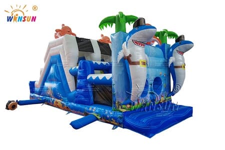WSP-371 Inflatable Obstacle Course Underwater World Theme
