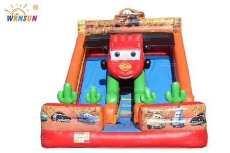Bulk racing car dual lane slides with climbing feature 8x5x6m