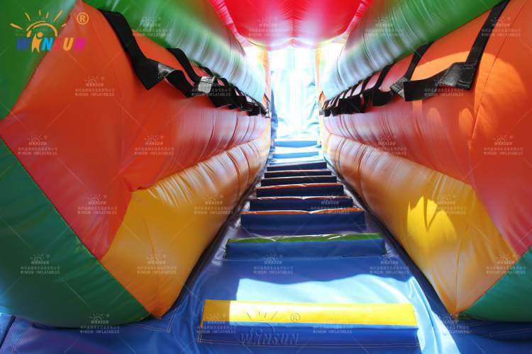 Heavy-duty racing-themed inflatable slide 8x5x6m factory sale
