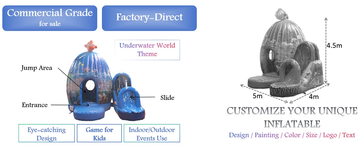 Inflatable Bounce Castle & Slide for sale
