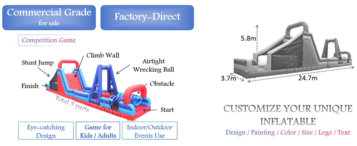 Inflatable Rugged Warrior Challenge for sale
