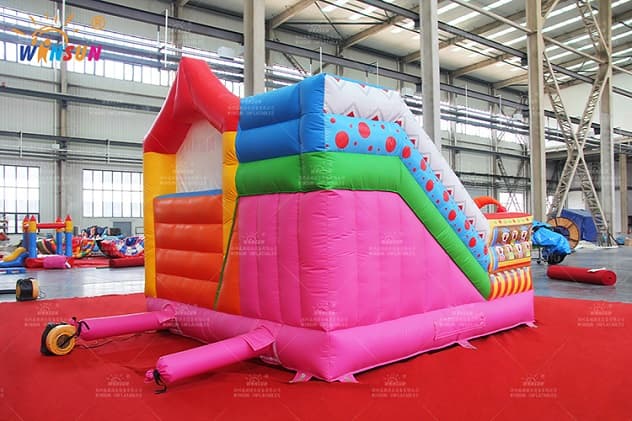 Joker bounce house with reinforced stitching