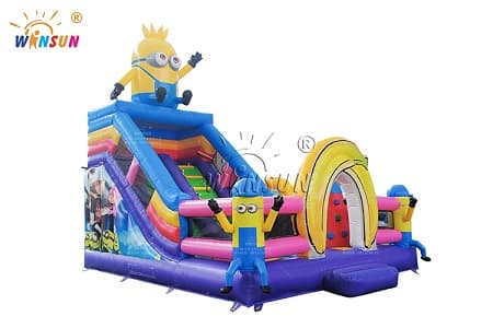 WSC-380 Minions Inflatable Combo Bouncer Slide