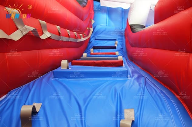 Pirate-ship inflatable dry slide for event rentals