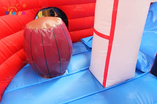Pirate-ship inflatable dry slide supplier for amusement parks
