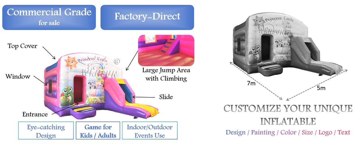Princess Castle Inflatable Jumping Castle for sale