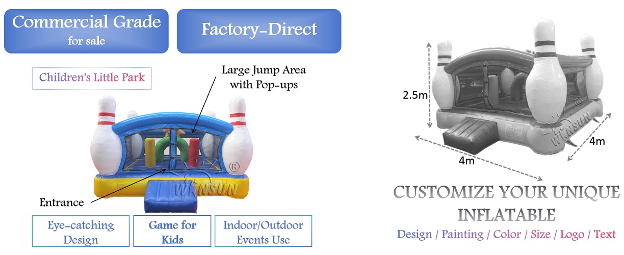 commercial Inflatable Bowling Bouncer for sale