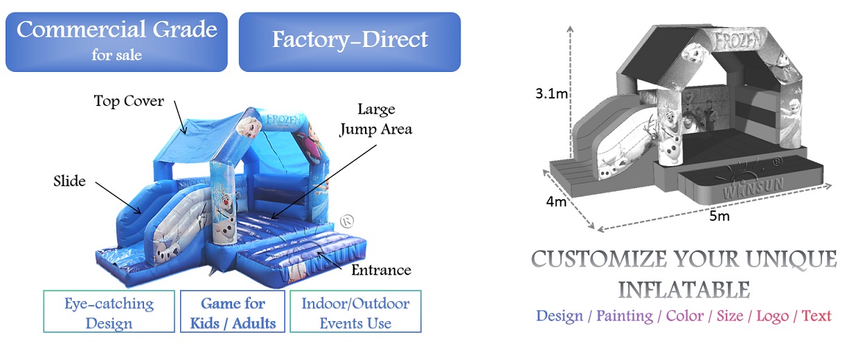 frozen Inflatable Combo outdoor for sale