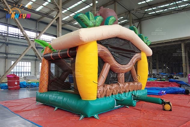 giant inflatable bounce house monkey theme