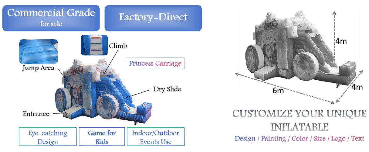 princess carriage Inflatable Bounce House