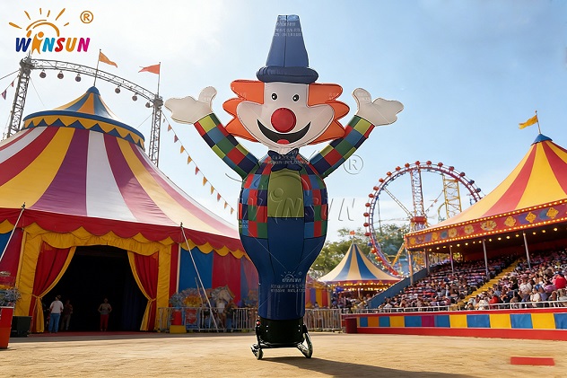 10-Foot Outdoor Inflatable Tube Man Clown for Advertising