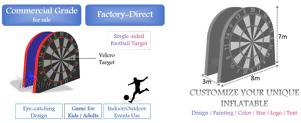 Inflatable Football Dartboard for sale