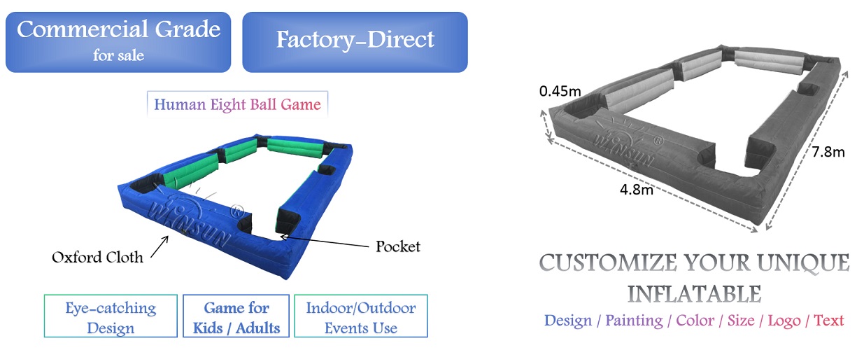 Inflatable Human Snooker Game