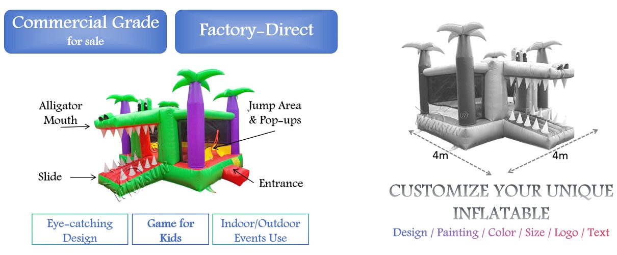Outdoor inflatable playground for toddlers