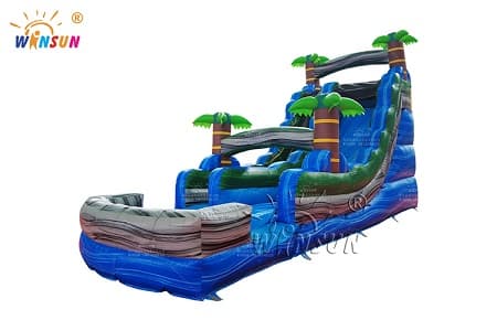 WSS-322 Tropical Marble Inflatable Water slide