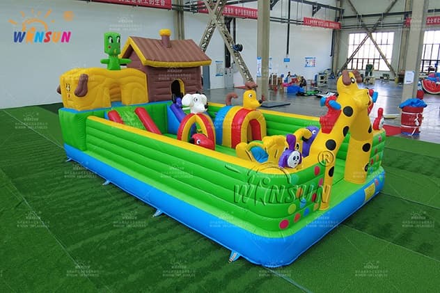 giant fun inflatable puppy land