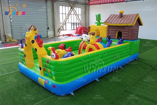 commercial fun inflatable puppy land