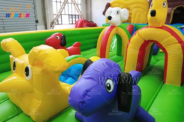 outdoor inflatable puppy land playground