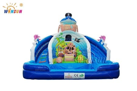 WSS-278 Pirate Inflatable Water Slide